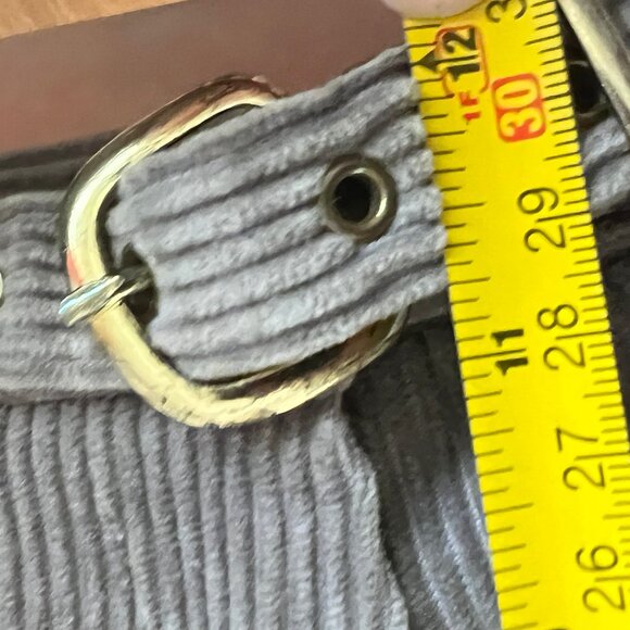 Vintage Corduroy High Rise Waisted Straight Trousers Fall Winter Pants 70s 80s - Picture 10 of 10